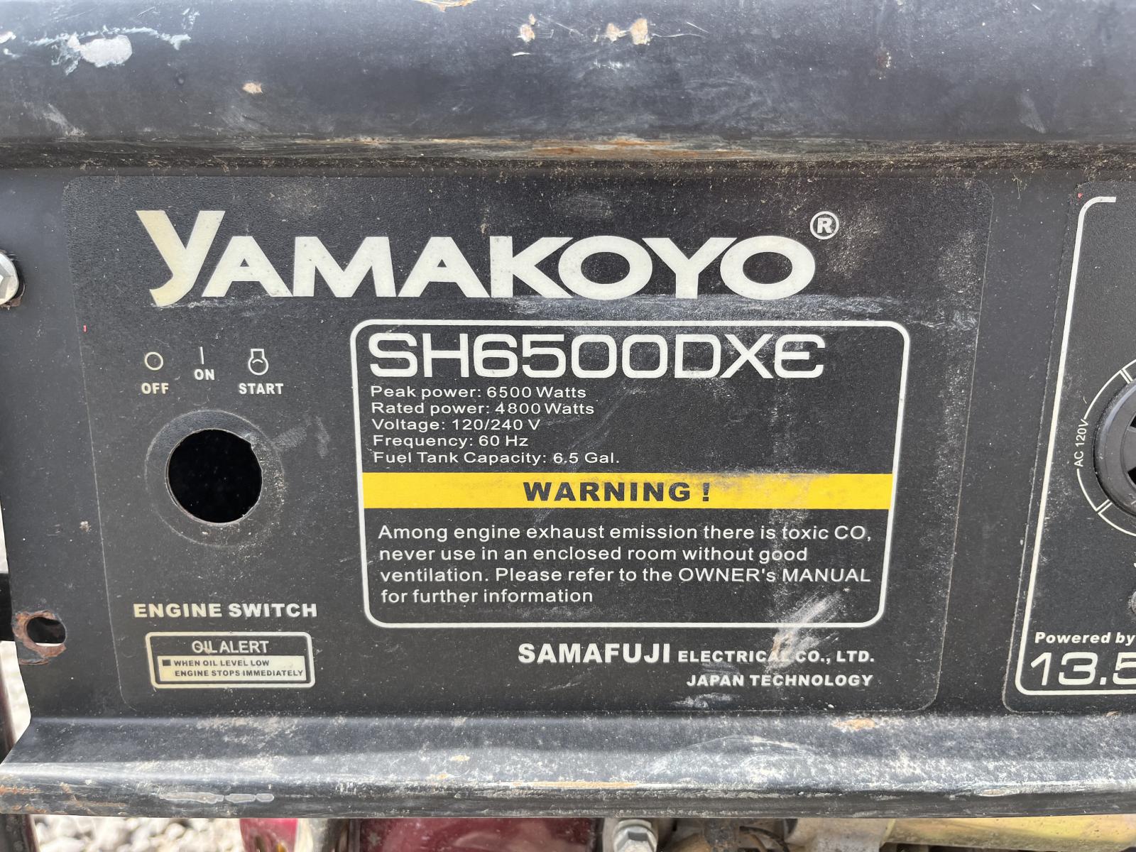 PLANTA DE LUZ YAMAKOYO SH6500DXE